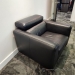 Italsofa Black Leather Adjustable Sofa and Armchair Set